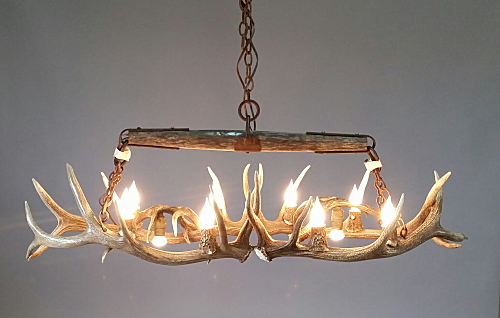 Snowm Antler Chandelier Elk And Timber Small Oval Snowm Antler Chandelier Elk And Timber Small Oval